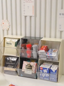 2 Tier Partition Desktop Tea Bag Container Condiment Storage Coffee Capsule Organizer Display Rack