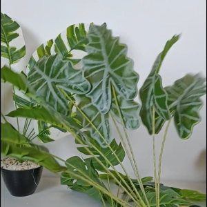 Azgalery PBP40 / Ornamen Daun Hias Plastik Tanaman Dekorasi Pajangan Dedaunan Pot Bunga Artificial Monstera Palem Persia / COD