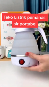 Teko Listrik Portable Silikon Kapasitas 600ml