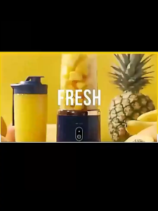 DP LANJIE เครื่องปั่นน้ำผลไม้ เครื่องปั่นน้ำผลไม้พกพา เครื่องปั่นพกพา Blender 6 ใบมีดสแตนเลส 304 นำเข้า เครื่องปั่นน้ำ เล็กมินิพกพาสะดวก เครื่องปั่นผลไม้ 6ใบมีดสแตนเลสคม แถม2แก้ว ฝาแก้ว1อัน แบบพกพามัลติฟังก์ชั่น ชาร์จผ่าน USB