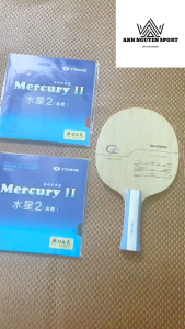 COMBO VỢT BÓNG BÀN GỒM CỐT SANWEI CC VÀ 2 MẶT YINHE MERCURY II
