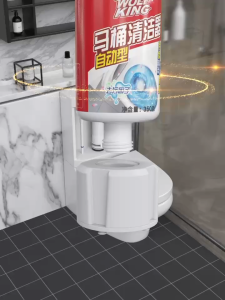 💦WOLF KING 💦Automatic Toilet Bowl Cleaner 700ml 10 years Dont need Brush Toilet Auto Releasing Dirt Removal Sterilization and Deodorization Toilet Cleaner Gel Automatic Toilet Cleaning Toilet Flush Cleaner Blue Soap Toilet Cleaner Automatic Bleach