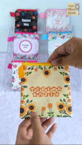 Thank You Wallet Dompet Souvenir Ucapan Terima Kasih Thanksgiving