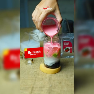 Jagorista Bubuk Minuman Strawberry 20 gr Sachet Kualitas Premium GOLD