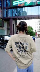 INSIDEMEN - Áo Thun Ngắn Tay Nam Form Rộng ITS071S3