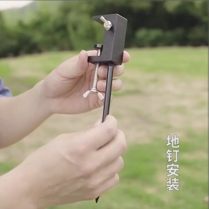 CampBoost Camping Aluminum Alloy 2 in 1 Light Pole Double Hanger Lamp Pole Light Stand Lantern Tiang Gantung Lampu