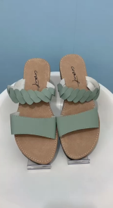 Sandal Wanita Amelia Comet Motif Ban 2 Kepang Anti Slip - Kulit PU Nyaman