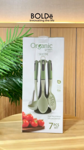 BOLDe Super Utensil Organic Green Silicone 7 Pcs & Gantungan