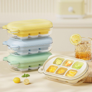 Cetakan Es Batu 6 Grid Ice Cube Tray Quick Press