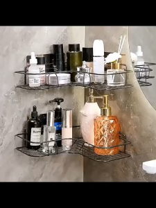 Bathroom Corner Storage Rack Free Of Punch Kitchen Toilet Sink Seamless Wall-Mounted Tripod Household Rack