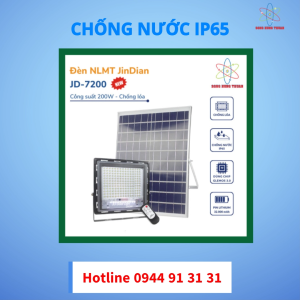 Đèn Đường Năng Lượng Mặt Trời JINDIAN 200W JD-7200