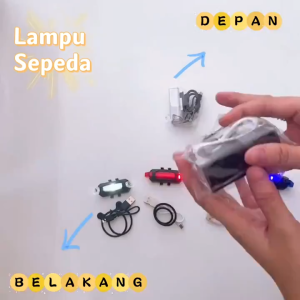 Lampu Depan Sepeda CREE LED 300LM Anti Air Dapat Diisi Ulang Dengan USB
