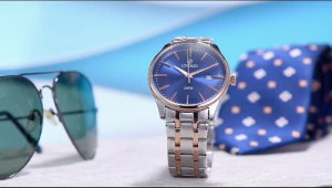 Jam Tangan Lorenzo Bulat HA-715UUU / Jam Tangan Fashion Pria Tali Rantai Diameter 42 cm