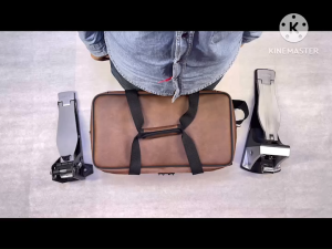 Simpel รุ่น HW1 กระเป๋าอุปกรณ์ SPD30 วัสดุหนังพีวีซี สีน้ำตาล ขนาด 45x23x19 ซม.