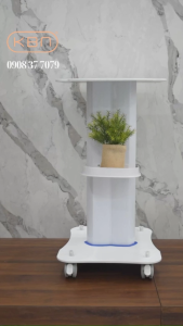 Chân Máy Thẩm Mỹ A0901 Trắng - Kệ Để Máy Thẩm Mỹ - 2 Tầng Cao 72cm