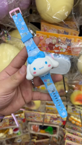 🎉พร้อมส่งจากไทย นาฬิกาข้อมือเด็กซานริโอ้ สายยาง ฉายภาพการ์ตูน 🌈