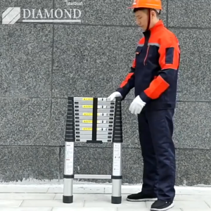 Ketoner บันได Telescopic ด้านเดียวบันได Telescopic สำหรับบ้านบันไดอลูมิเนียมอัลลอยด์