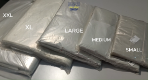 GARBAGE BAG MEDIUM CLEAR / PACK