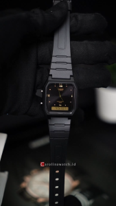 Jam Tangan Wanita Casio AW-48HE-1A Quartz Watch Black Resin Band
