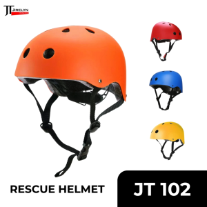 NutShell Open Face Rescue Helmet JT 102 - Adjustable Fit Reinforced Straps Shock Absorbing Liner - Multiple Colors Available