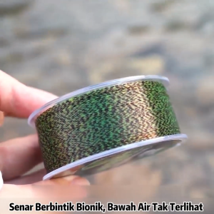 Bingolife Senar Pancing Speckle Hijau Anti Kusut Mudah Tenggelam Invisible Fishing Line Nilon 300m Halus Lembut Anti Abrasi