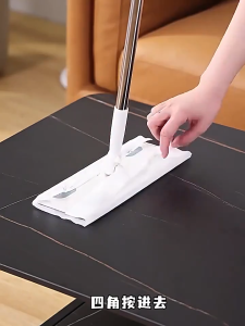 lazy mop ไม้ถูพื้น ใช้แล้วทิ้ง ไม้ม๊อบ กระดาษเปียก กระดาษแห้ง ผ้าถูพื้นแบบเปียก แบบเเห้ง ผ้ารีฟิลถูพื้น หมุนได้ 180 องศา