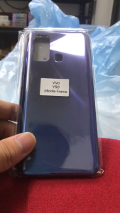 Vivo Y50 Middle Frame+Back Housing Back Cover Glass Door Case Replacement Parts