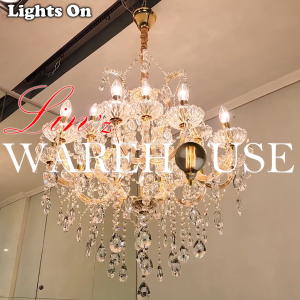 Lampu Gantung Kristal Mewah CRYSTAL CANDLE 15 ARMS chandelier