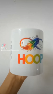 Ly Sứ Thanh Tẩy - Cốc sứ trắng in biểu tượng thanh tẩy Hooponopono - Cleaning Mugs dung tích 330ml