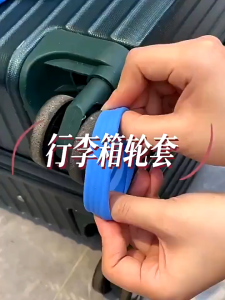 8 Pcs Pelindung Roda Koper Silikon Koper Troli Karet Ring Pengganti Universal Ring Karet Roda Koper