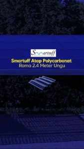Smartuff Atap Polycarbonat Roma 2.4 Meter Ungu