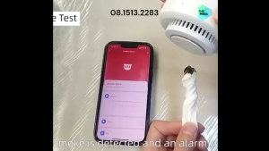 Đầu báo khói báo cháy Wifi thông minh với ứng dụng Tuya Smartlife Điều khiển cảm biến báo cháy Wifi Hệ thống an ninh cho gia đình khách sạn nhà hàng cửa hàng livebecool