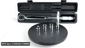 Torque Ratchet Wrench 5-210nm Adjustable 1/2" 1/4" Dual Drive Professional Ratchet With Sleeve Set