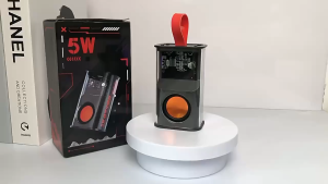 5W HiFi BASS Bluetooth Speaker K08 Mech Audio LED Light 360° Stereo Surround Wireless Speaker Penceramah 蓝牙音箱