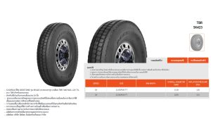 ยางรถบรรทุก เรเดียล Deestone SK423 TBR ขนาด 12.00R20 12.00R24