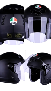 Mũ Bảo Hiểm 3/4 AGU A38 Trơn Hàng Chính Hãng Bảo Hành 12 Tháng Sản Phẩm Thời Trang Và Cao Cấp