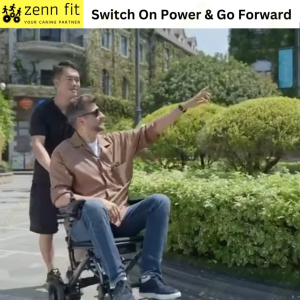 Carbon Fiber Coated Electric Wheelchair Lightweight Folding Electric 14KG Wheelchair for Adults Seniors and Disabled Travel Motorized One Controller Wheelchair