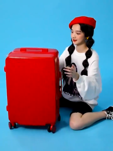 กระเป๋าเดินทาง luggage 20นิ้ว แม่ลูก กระเป๋าเดินทาง abs+pc วัสดุ กระเป๋าเดินทางล้อลาก 360 องศา ทนสุดๆ ราคาถ