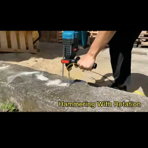 4.0Ah 21V Cordless Rotary Hammer Drill Concrete Wood Brick Metal Power SDS Plus Drill Hammer Drill Mesin Gerudi Dinding