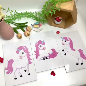 TENNESY HIASAN DINDING WALL DECOR UNICORN KUDA PONI 20x30CM PAJANGAN KAYU POSTER DEKORASI DINDING KAMAR TIDUR RUANG TAMU RUMAH GAMBAR ANAK