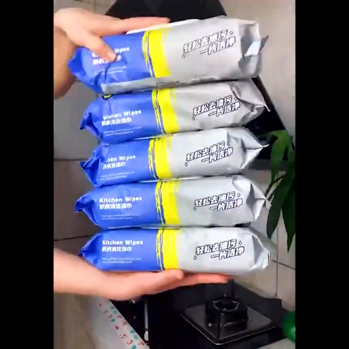 ☀️Life Core☀️ Kitchen Wipes 80 Sheets Wet Wipes No Decontamination And Grease Removal kain Lap Dapur Tisu Dapur Tisu Basah厨房湿纸巾Exter