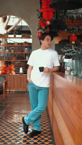 BAPIN Celana Jeans Reguler Pria Biowash - Basic Long Denim Pants Standar