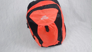Tas Ransel Pria Wanita Backpack Tas Punggung Black Orange Land Brother