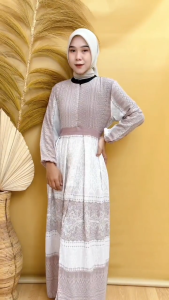 [ Nitaranz ] Gamis Setelan Celana Panjang Wanita Set Kondangan by MCL2 Fashion