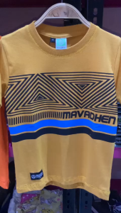 Mavadhen. Baju Kaos Anak Laki Laki Usia 1-12 Tahun Premium Bahan Katun Combed 30sKuning Mustard