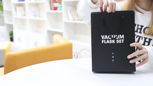 500ML Stainless Steel Insulated Flask Vacuum Double Wall Bottle Cup Keeps Hot & Cold Gift Bag / Set Hadiah Botol Air