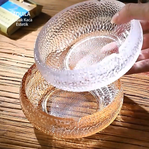 AQUILA Asbak Kaca Besar Jumbo Kristal Estetik Bening Aesthetic Glass Ashtray Souvenir Gift Kado