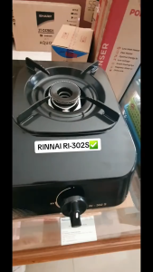 KOMPOR GAS RINNAI 302S + CAISAR Selang Gas Kompor Gas 2 Tungku BODY TEFLON