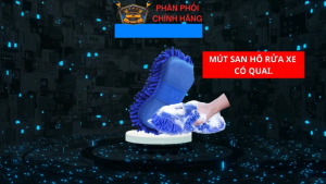 Miếng san hô rửa ô tô xe máy có quai đeo loại tốt.