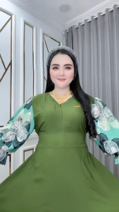 Dress Wanita Viona Katun Rayon Busui